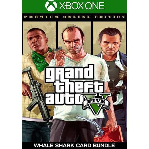 Grand Theft Auto V 5 Premium Online Edition And Megalodon Shark Card Bundle Xbox One Eu