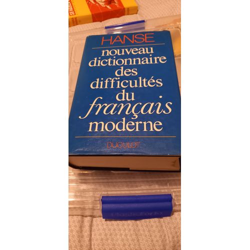 Nouveau Dictionnaire Des Difficultés Du Français Moderne De Hanse Édition Duculot De 1983