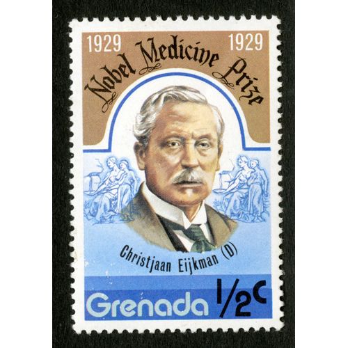 Timbre Non Oblitéré Grenada, Christjaan Eijkman, Nobel Medicine Prize, 1929, 1/2 C