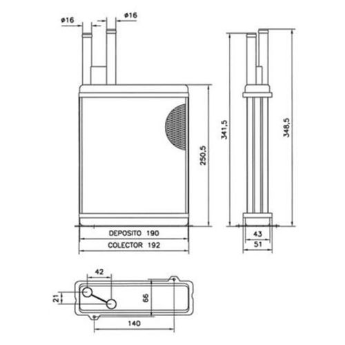 Radiateur De Chauffage - Fiat Ducato 2.8 Jtd 128