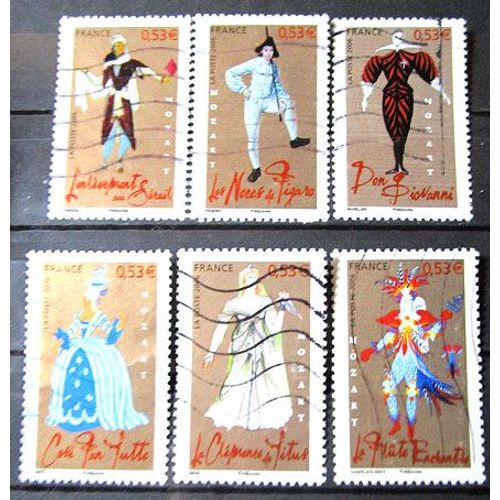 2006. Série Complète F3917 À F3922: Personnages Célèbres Des Opéras De Mozart.