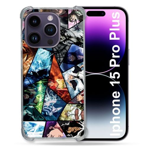 Coque Renforcée Pour Iphone 15 Pro Plus (6.7) Manga Bleach Pele Mele