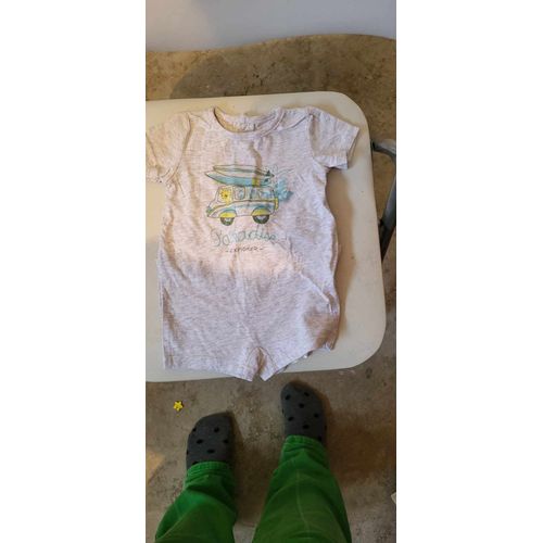 Combishort Bébé 62 Cm - 3 Mois In Extenso
