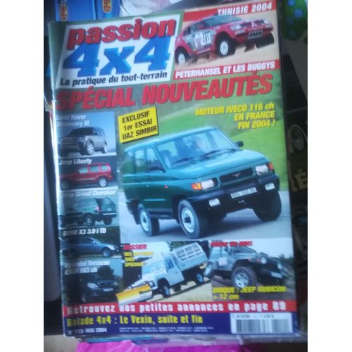 Passion 4x4 112 De 2004 Uaz Simbir,Bmw X3 3.0 Td,Mitsubishi Pajero Elegance,Kia Sorento Ex Major,Land Defender 130 Td5,Rubicon,Tunisie,Vexin