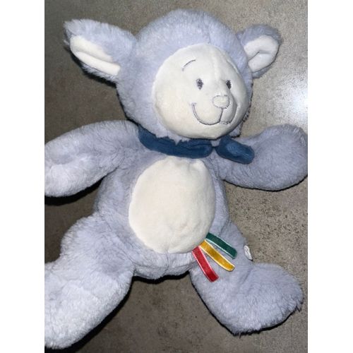 Doudou Mouton Agneau Noukie¿S Guss & Victor Peluche Jouet Bébé Soft Toy Comforter Grey Sheep Baby Plush Animal 