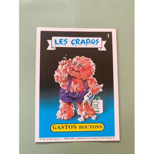 Carte Les Crados N. 1 Gaston Boutons