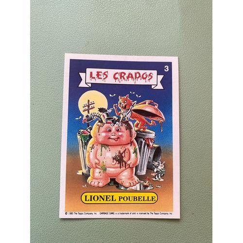 Carte Les Crados N. 3 Lionel Poubelle