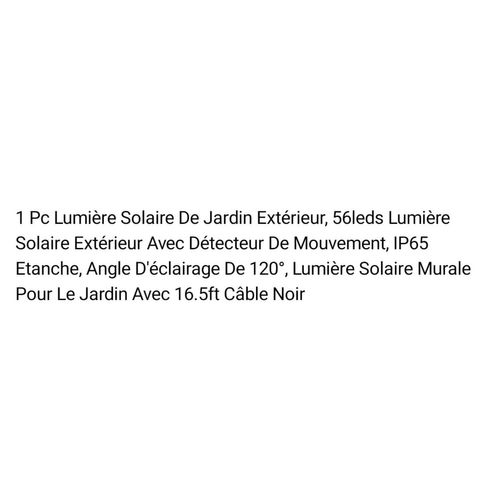 Lampe D'extérieur Solar 56 Leds