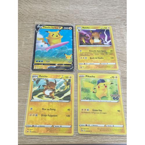Gros Lot De Cartes Pokémon Pikachu & Raichu 