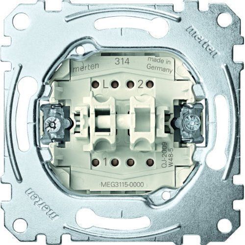 Merten Module d'interrupteur de série, Bouton + interrupteur, Gris