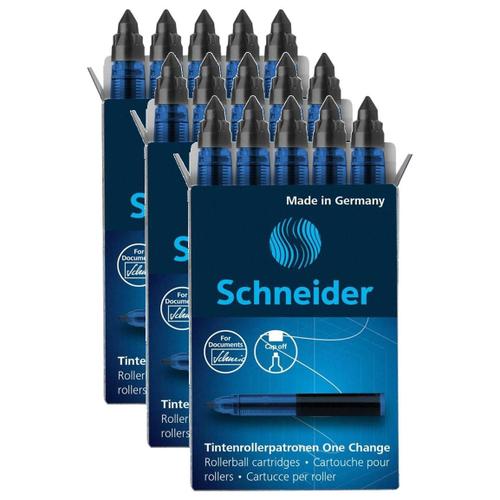 Schneider Lot De 3 Boîtes 5 Cartouches Roller One Change 0,6 Noire