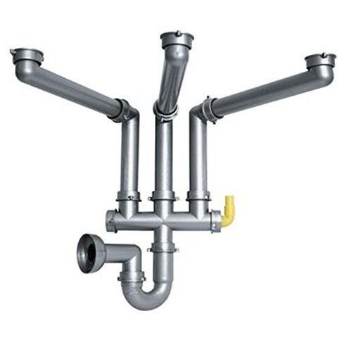 Franke évier 112,0156,212 Siphon pour siphon pour évier-Gris