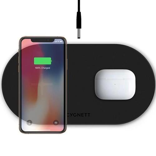 Dual Wireless Charger Cygnett 20w (Black)