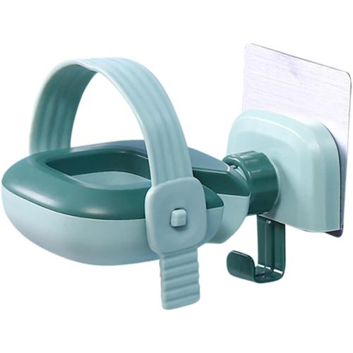 Support mural pour sèche-cheveux, adhésif, sans perçage, pour décor de salle de bain,vert
