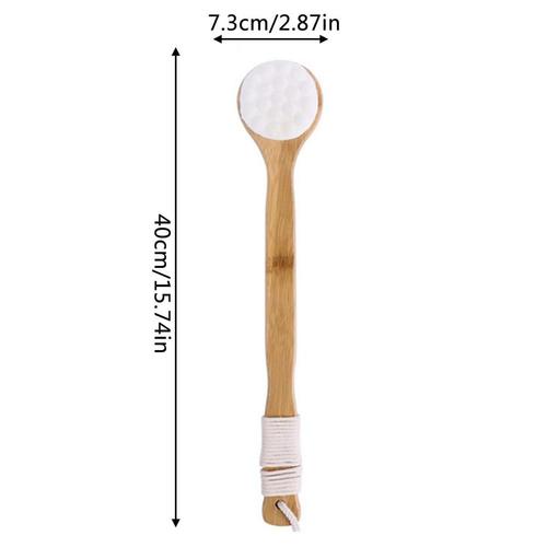 Brosse de nettoyage de massage à long manche, épurateur de dos