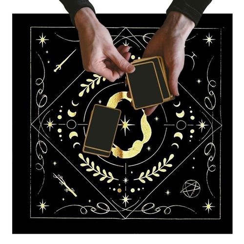 Nappe De Tarot En Velours Bronzant De Haute Qualité, Pour Autel Grill, Pour Jeu De Société, 49x49cm