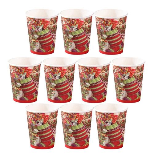 Assiettes À Dessert De Noël, Gobelets Et Assiettes En Papier, Vaisselle De Table, Décorations Pour Fête De Noël Et Nouvel An