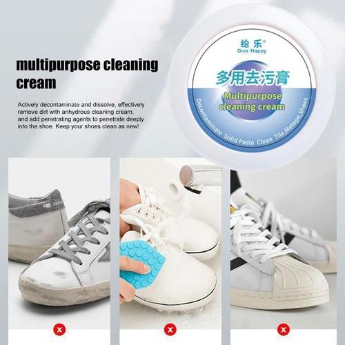 Nettoyant multi-usages pour chaussures, crème nettoyante pour chaussures  blanches, éponge pour chaussures, dissolvant de taches, dissolvant de  déchets jaunes