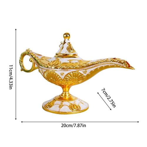 Lampe Magique Aladdin Classique, Ornement de Souhait Rétro Magique avec des Surfaces Finement Polies pour la ixà Domicile et le Mariage