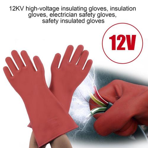 Gants de sécurité en caoutchouc pour électricien professionnel, 1 paire, isolant électrique haute tension 4500V, 40cm, accessoire, livraison rapide