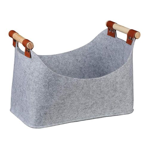 Sac de transport en bois avec poignée renforcée, feutre, supports d'Electrolux en bois, fourre-tout à bûches souples, portable, extérieur, stockage de jouets épais