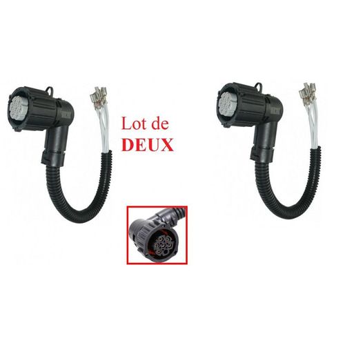 Deux Prises Electriques Pour Feux Arrières - Citroen Jumper 2.8 Hdi 128 Traction Integrale À Part. 04/2002
