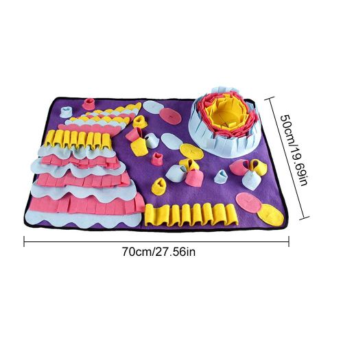 Polymères À Alimentation Lente Lavables Pour Chiens De Compagnie, Couverture D'entraînement Au Reniflement, Puzzle D'odeur De Nourriture, Jouet D'instituts Souligné