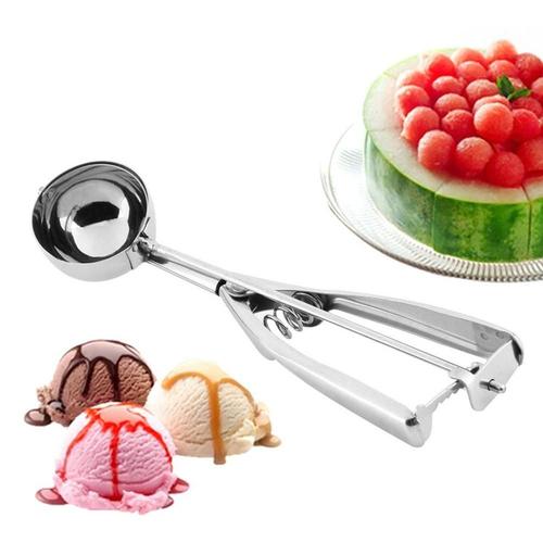 Acier Inoxydable Cuillère À Crème Glacée Cuillère Biscuits Pâte Disher Purée Muffin Cuillère Pomme De Terre Masher Poignée Utile Outils De Cuisine