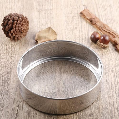 15cm Ultra-Fin Acier Inoxydable Farine Tamis Maille Farine Tamis Tamis Poudre Riz Tamis Outils De Cuisson Maison Cuisine Accessoires