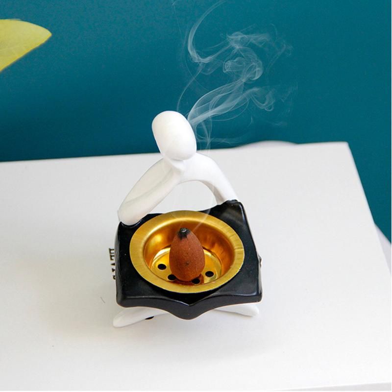 Porte-encens en rsine durable, attrape-encens agaant, anci... - 2