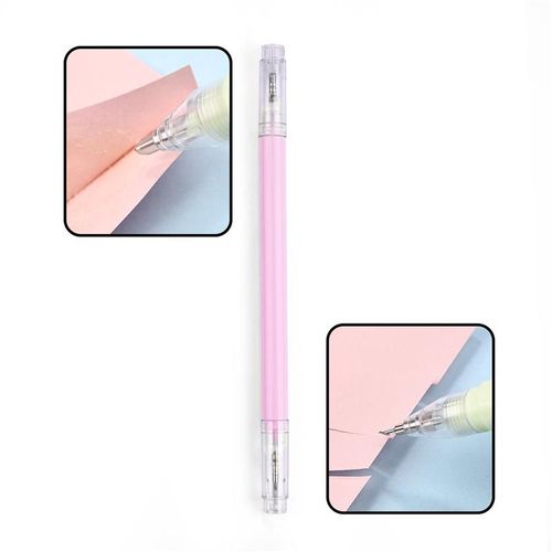 Couteau De Coupe À Double Tête Stylo De Gel, Stylo Utilitaire Portable Papier De Scrapbooking, Stylo Autocollant Coupe-Bande, Outils D'artisanat De Bricolage 1 Pièce