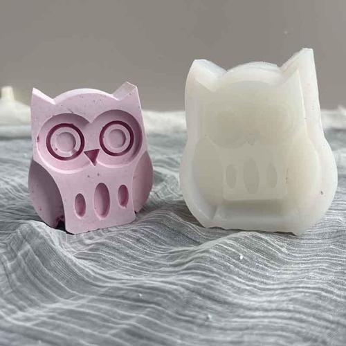 Moule En Silicone Pour Animaux, Bricolage, Fondant, Argile, Plâtre, Bougie, Savon D'aromathérapie, Fait À La Main, Grenouille, Éléphant, Girafe, Hibou, Moule Façonnant