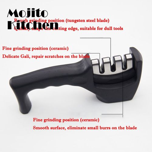 Aiguiseur Rapide Domestique, Anciers De Pierre À Aiguiser, Couteau De Cuisine, Gadget De Cuisine, Type À 3 Étapes