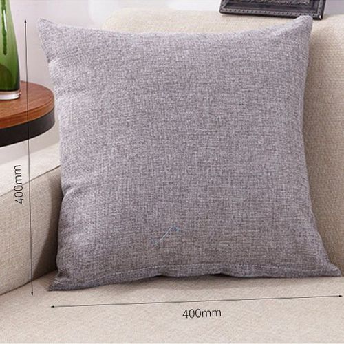 Housse De Coussin Simple Couleur Unie, Nouvelle Housse Confortable Pour La Maison, Le Bureau Et La Voiture, Housse De Coussin Pour Canapé, Livraison Rapide