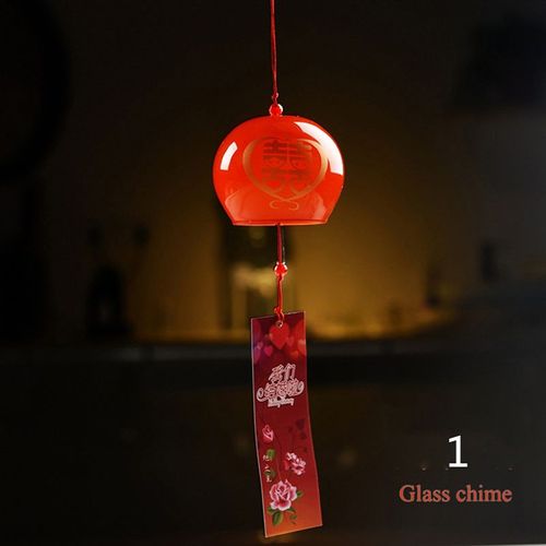 Carillons éoliens japonais en verre fait à la main, décoration de maison, Spa, cuisine, bureau, ornements peints, cadeaux, 1 pièce