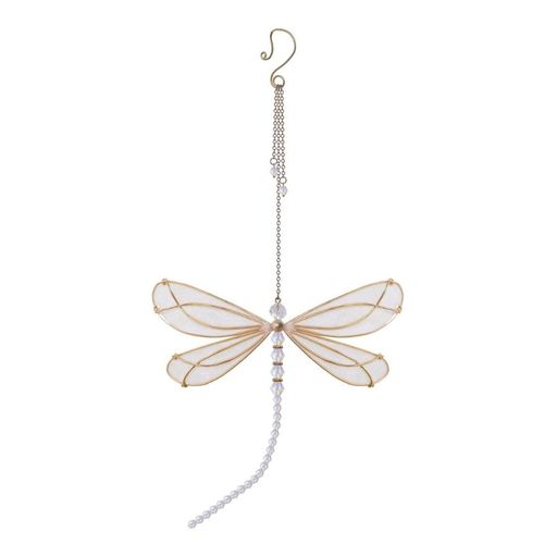 Carillon à vent en cristal libellule, attrape-soleil suspendus, ornements pour jardin mariage