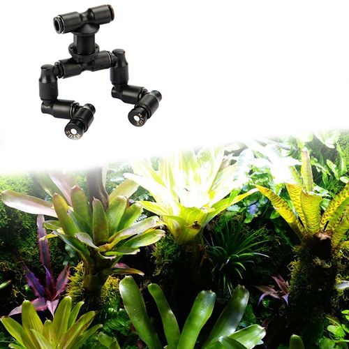 Double Buse De Pulvérisation Pour Aquarium, Réglable À 360 °, Forêt Tropicale Écologique, Aménagement Paysager, Reptiles, Terrarium, Brumisateur