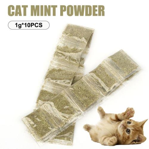 Poudre De Menthe Pour Chat, Sachet D'herbe À Chat, Feuilles Hachées, Petit Sachet, 10 Pièces