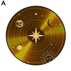Tapis Rond En Forme De Disque Vinyle Pour Chambre À Coucher D'enfant, Design Vintage, Polymères De Sol, Chaise D'ordinateur, Zone De Magasin De Musique R Q5s8