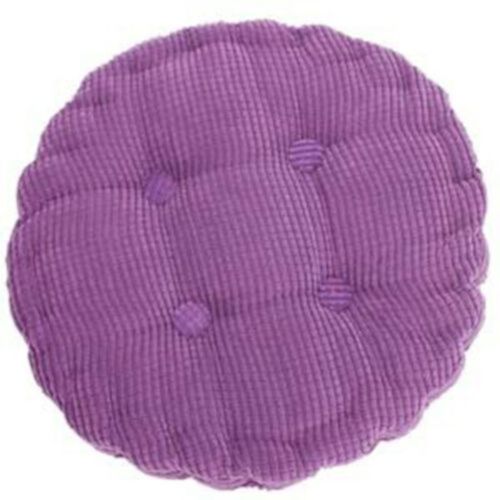 Thunicef-Coussin De Siège En Coton Doux Et Lavable, 36x38cm, Forme Ronde, Coussin De Chaise À Carreaux, Coloré, Décor De Maison, Polymères De Sol, Nouvelle Mode