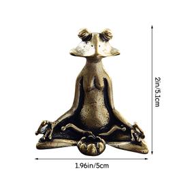Méditation Zen Yoga Grenouille Statue Statue de Jardin – Cadeau, Décoration  de Noël, Sculpture de Jardin Intérieur/Extérieur pour Maison, Patio ou  Pelouse