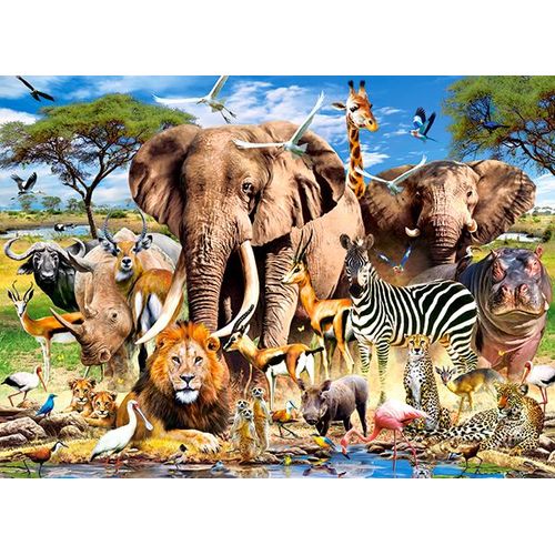 Animaux De La Savanne - Puzzle 200 Pièces