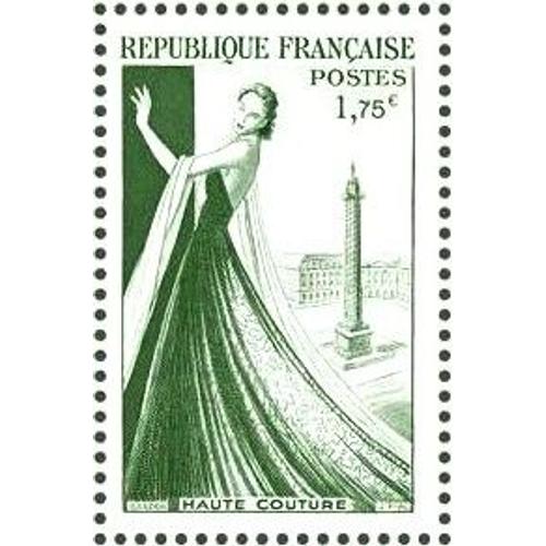 France 2015, Très Beau Timbre Luxe Issu Du Bloc Spécial Yvert 15, Les Trésors De La Philatélie, Haute-Couture, Reprend Le Timbre 941 De 1953, Hommage À Christian Dior.