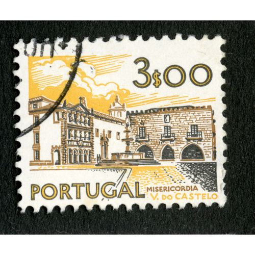 Timbre Oblitéré Portugal, Misericordia V.Do Castelo, 3s00
