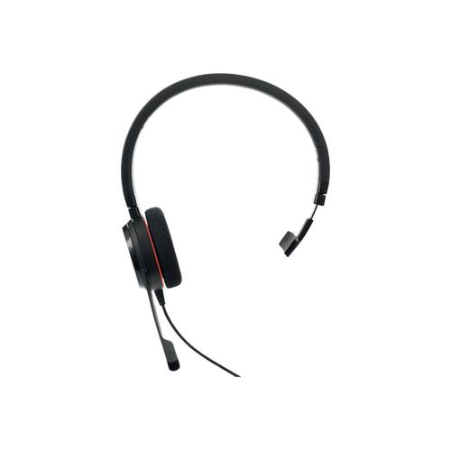 Jabra Evolve 20 MS mono - Micro-casque - sur-oreille - filaire - USB - Certifié pour Skype for Business