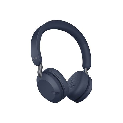 Jabra Elite 45h - Écouteurs avec micro - sur-oreille - Bluetooth - sans fil - marine