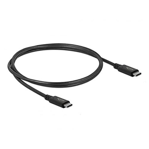 Delock 86979 Câble Usb 0,8 M Usb4 Gen 3x2 Usb C Noir