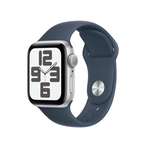 Apple Watch Se 2ème Génération Gps - Boîtier Aluminium 40 Mm Argent - Bracelet S/M