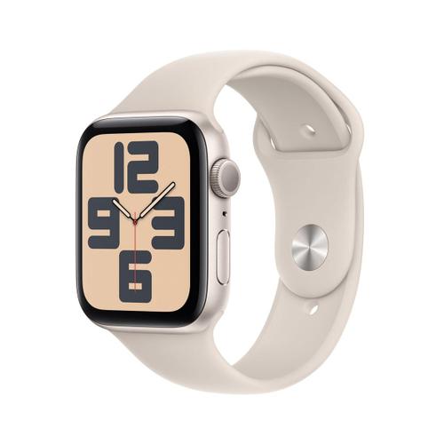 Apple Watch Se 2ème Génération Gps - Boîtier Aluminium 44 Mm Lumière Stellaire - Bracelet S/M