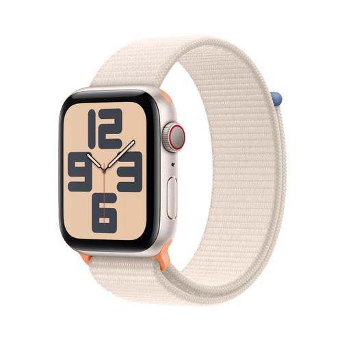 Apple Watch Se 2ème Génération Gps - Boîtier Aluminium 44 Mm Lumière Stellaire - Bracelet Boucle